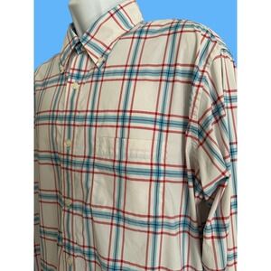 BROOKS BROTHERS MENS Button Shirt Performance Long Sleeve‎ Plaid Shirt XL